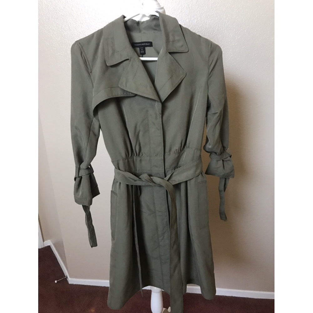 Banana Republic Olive Safari Dress